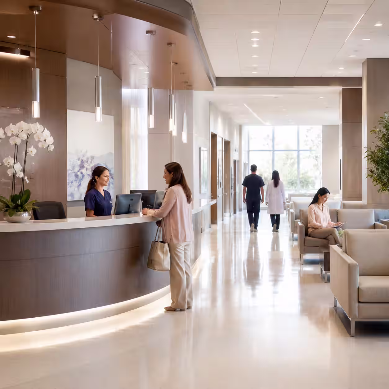 Hospital and clinic patient inquiry growth system
